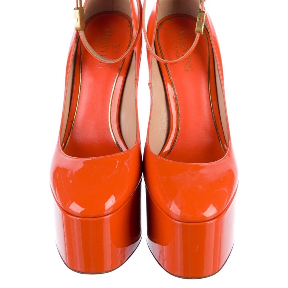 Orange Platform Pumps - Picture 2 of 4